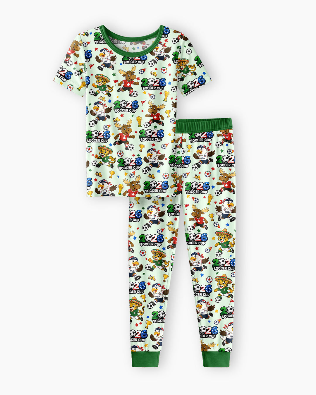 Zweiteiliges, kurzärmliges Pyjama-Set mit Marienkäfern