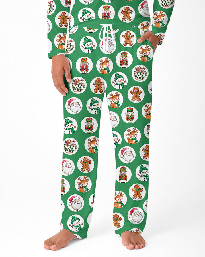Distressed Holiday Bamboo Men's Pajama Set