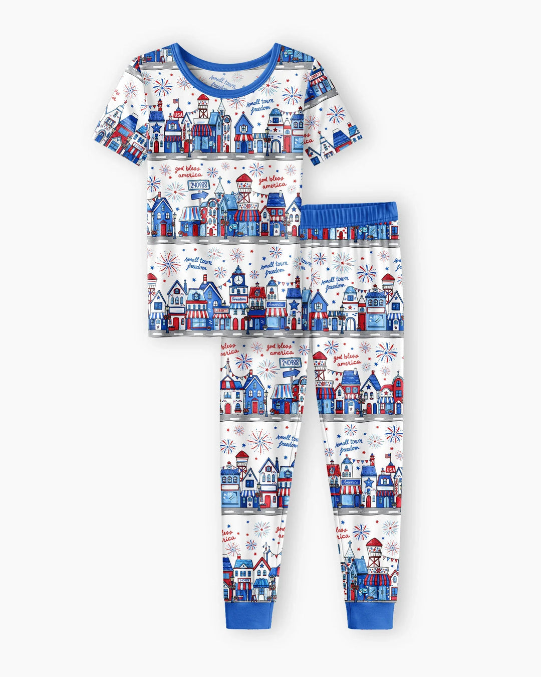 Zweiteiliges, kurzärmliges Pyjama-Set mit Marienkäfern