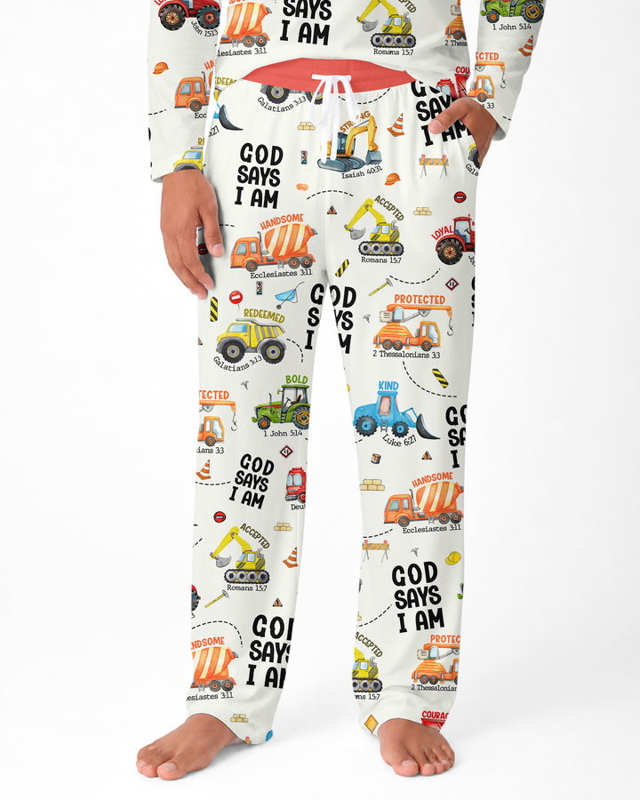 God Says I am Bamboo Men's Pajama Set