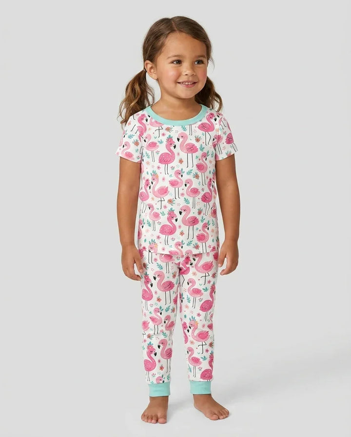 Zweiteiliges, kurzärmliges Pyjama-Set mit Marienkäfern