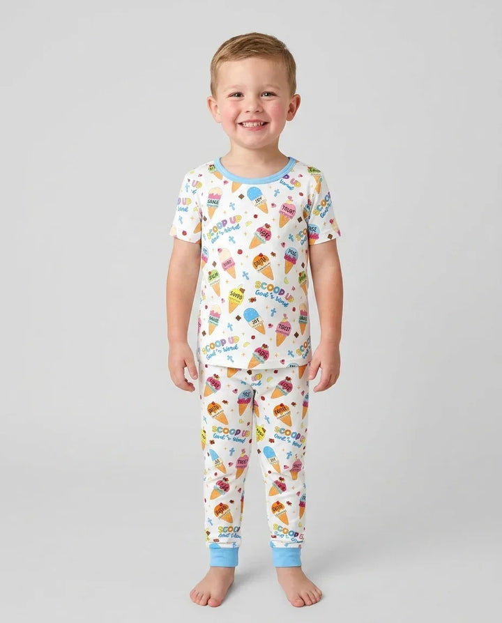 Zweiteiliges, kurzärmliges Pyjama-Set mit Marienkäfern