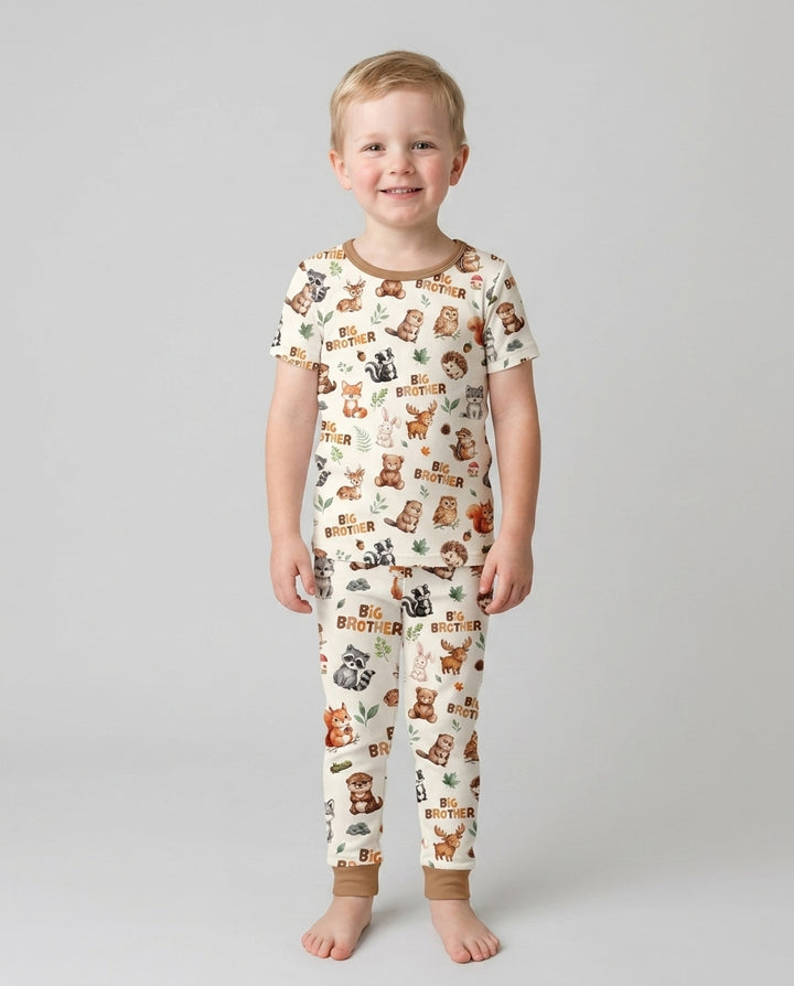 Zweiteiliges, kurzärmliges Pyjama-Set mit Marienkäfern