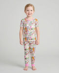 The Garden Cattery Mommy & Me Matching Bamboo Two Piece Short Sleeve Pajama Set
