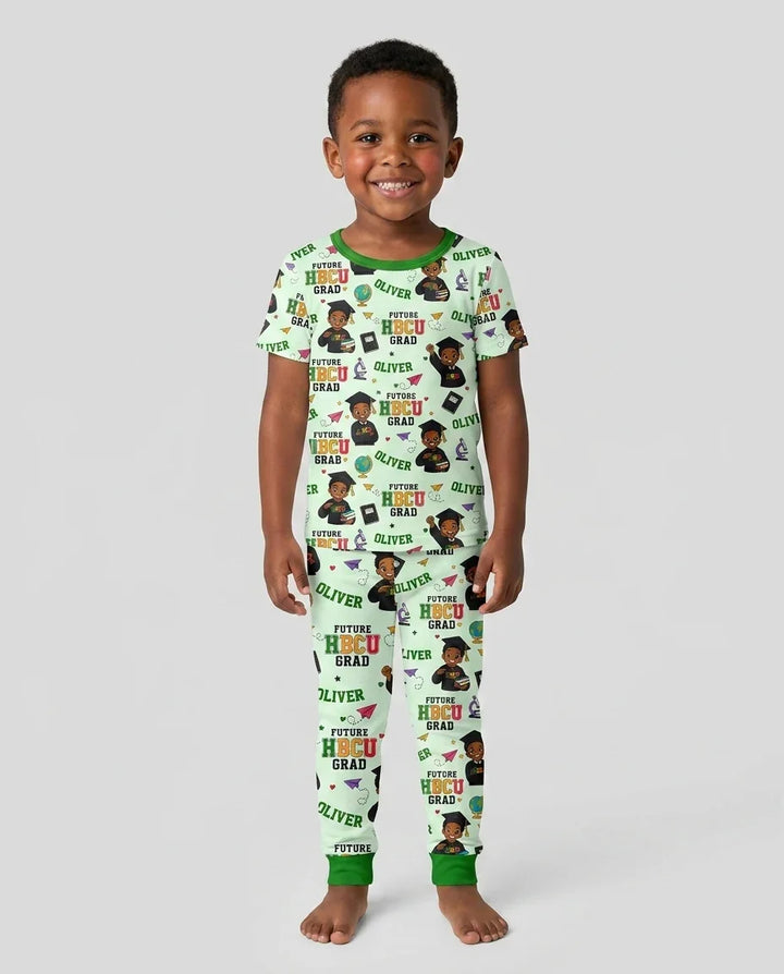 Zweiteiliges, kurzärmliges Pyjama-Set mit Marienkäfern