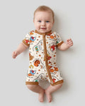 Just A Fall Goose Family Matching Bamboo Shorty Zippy