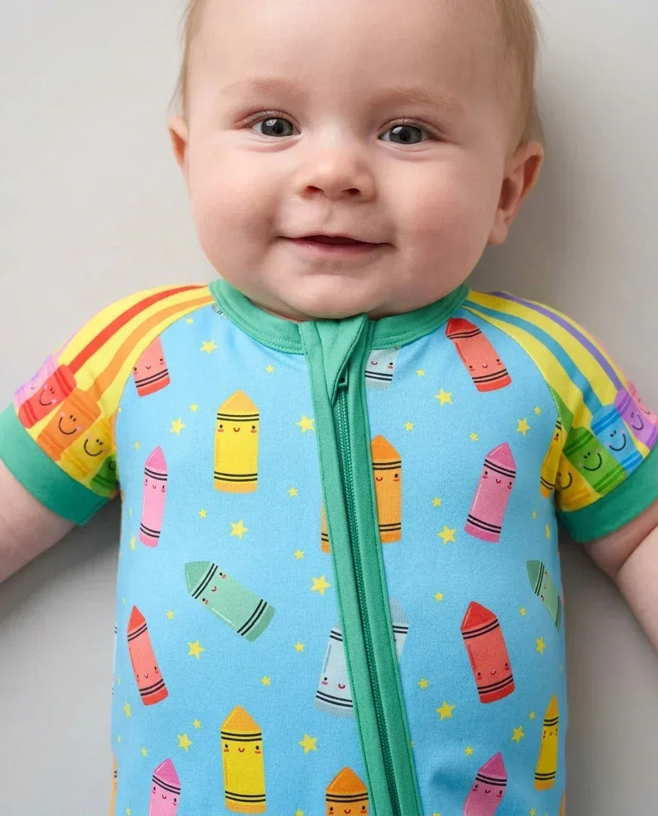 Happy Crayon Friends Bamboo Shorty Zippy