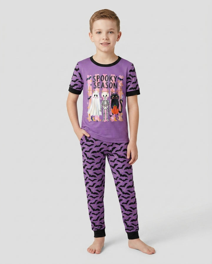 Zweiteiliges, kurzärmliges Pyjama-Set mit Marienkäfern
