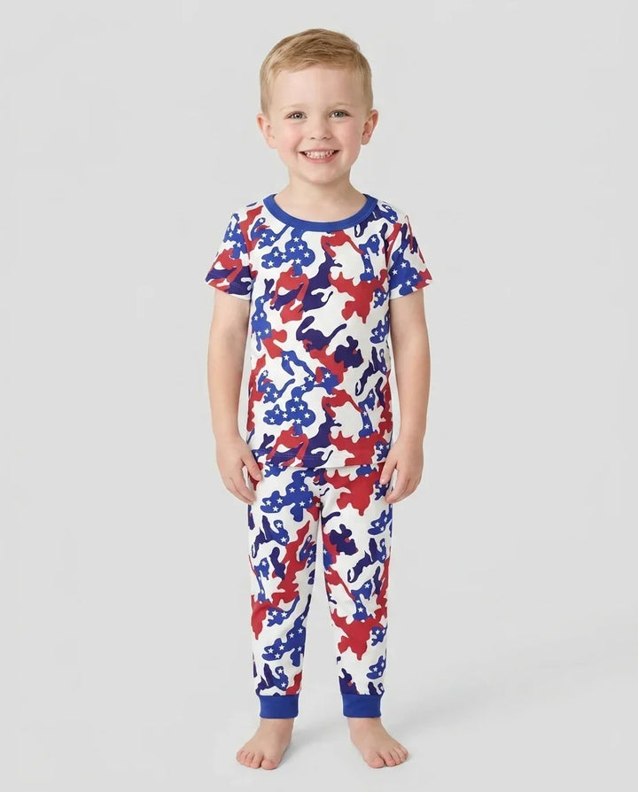 Zweiteiliges, kurzärmliges Pyjama-Set mit Marienkäfern