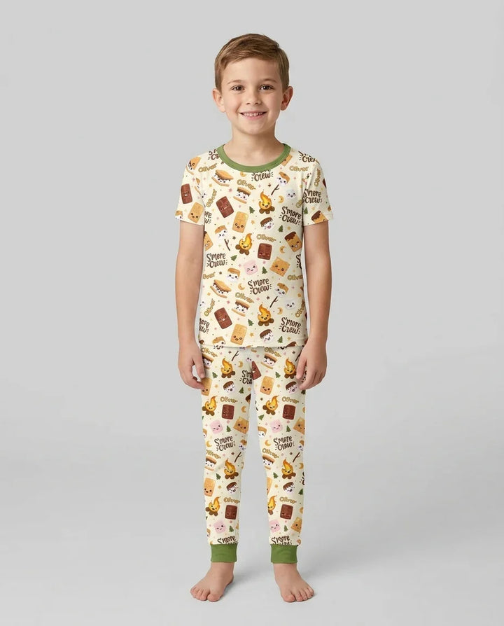 Zweiteiliges, kurzärmliges Pyjama-Set mit Marienkäfern