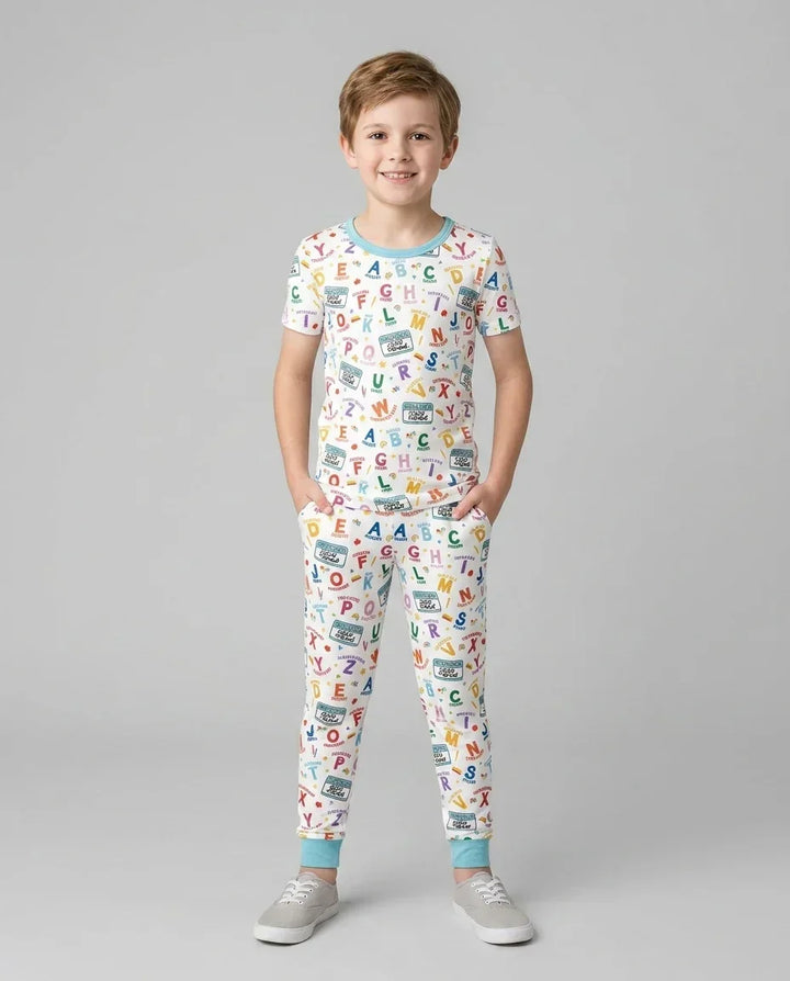 Zweiteiliges, kurzärmliges Pyjama-Set mit Marienkäfern
