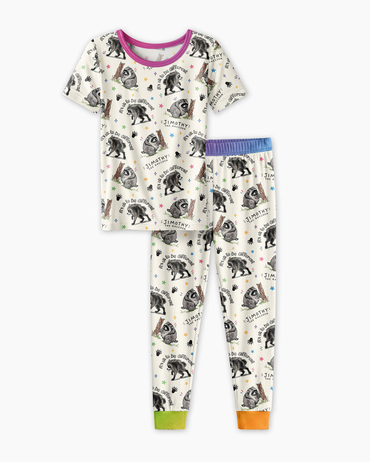 It's Okay to be Jimothy Bamboo Two Piece Short Sleeve Pajama Set