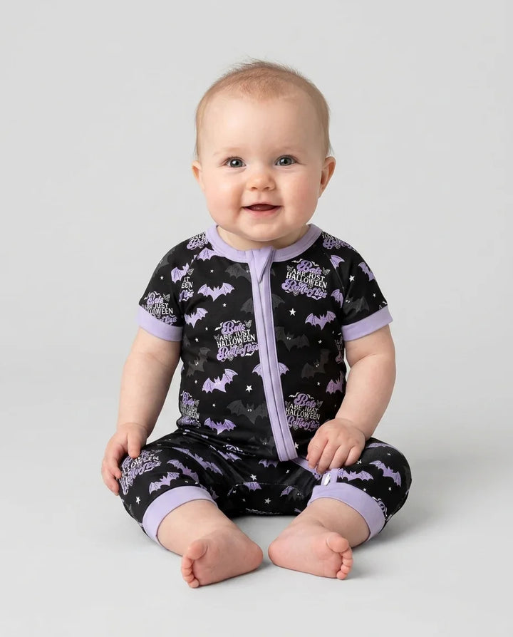 Halloween Butterflies Bamboo Shorty Zippy