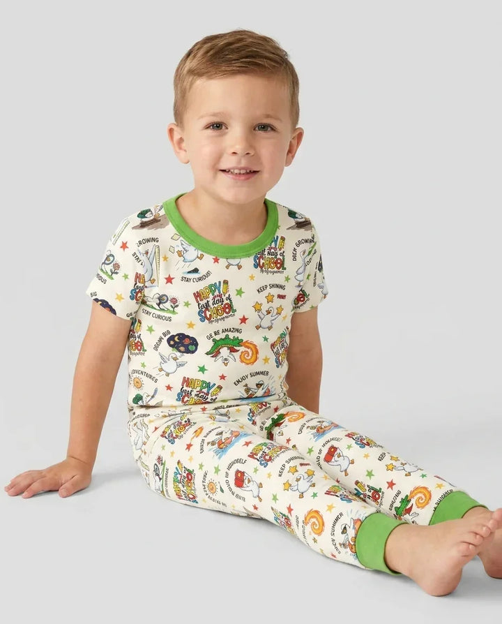 Zweiteiliges, kurzärmliges Pyjama-Set mit Marienkäfern