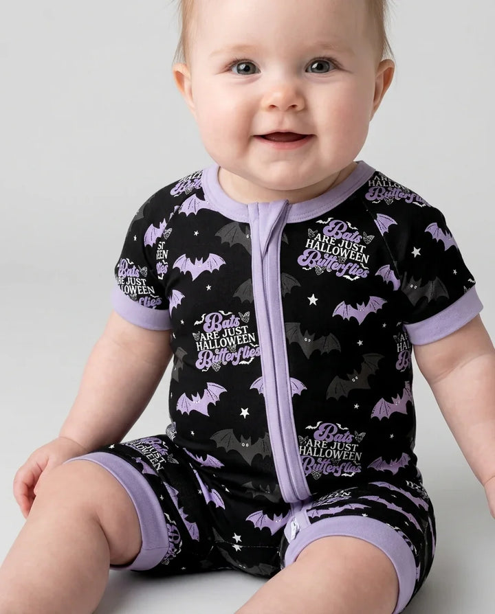 Halloween Butterflies Bamboo Shorty Zippy