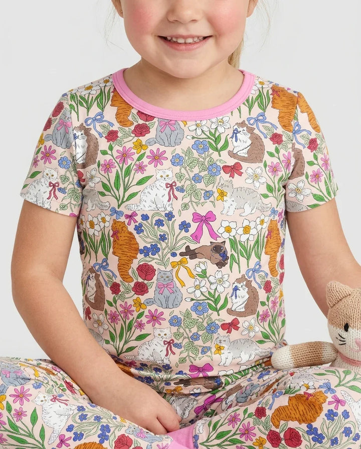 Zweiteiliges, kurzärmliges Pyjama-Set mit Marienkäfern