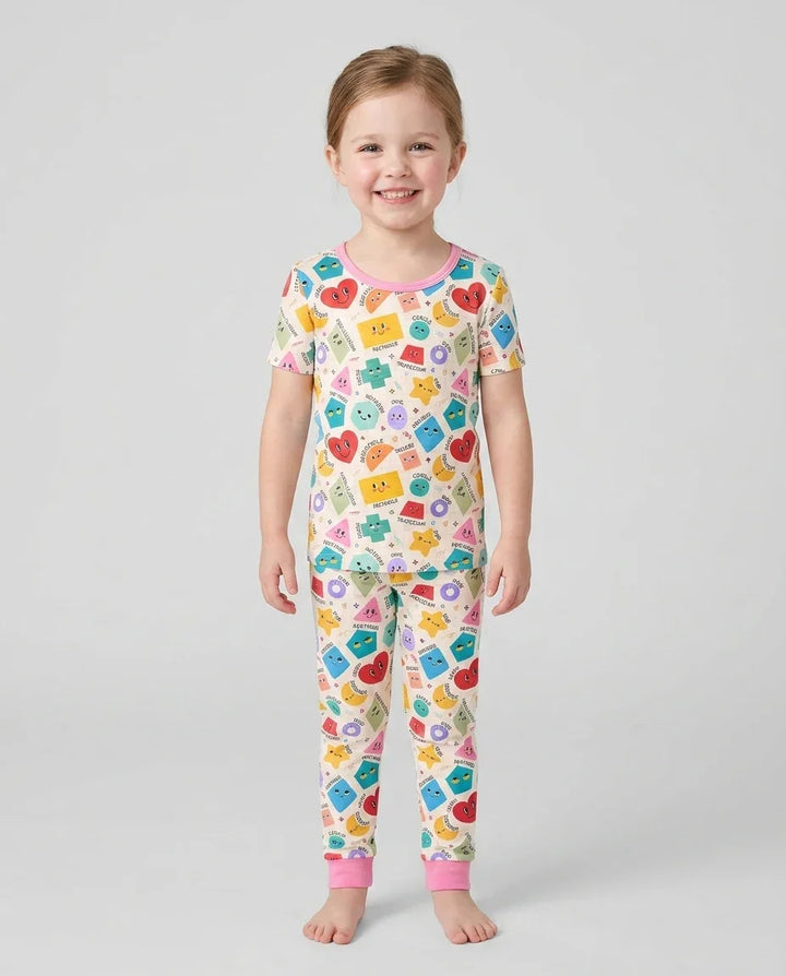 Zweiteiliges, kurzärmliges Pyjama-Set mit Marienkäfern