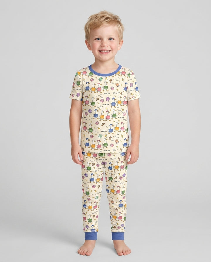 Zweiteiliges, kurzärmliges Pyjama-Set mit Marienkäfern