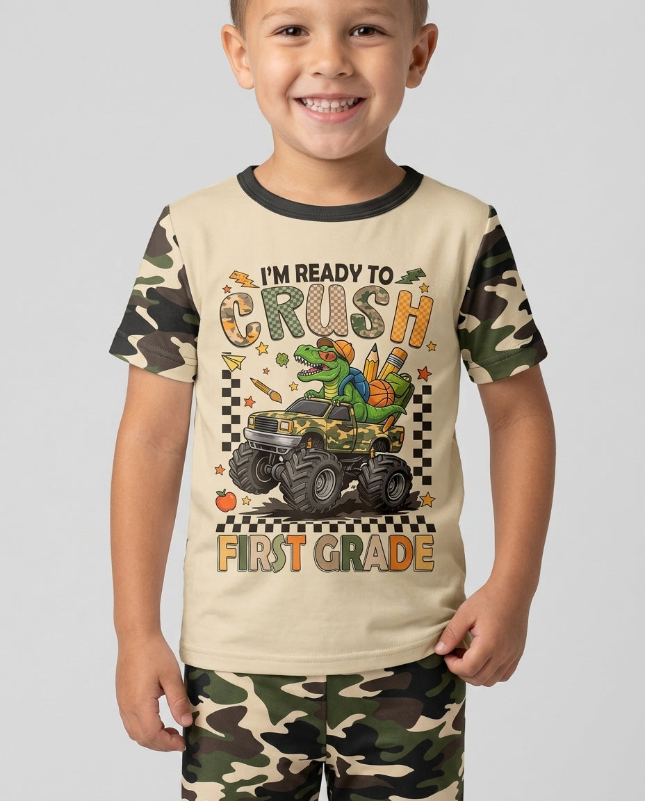 Zweiteiliges, kurzärmliges Pyjama-Set mit Marienkäfern