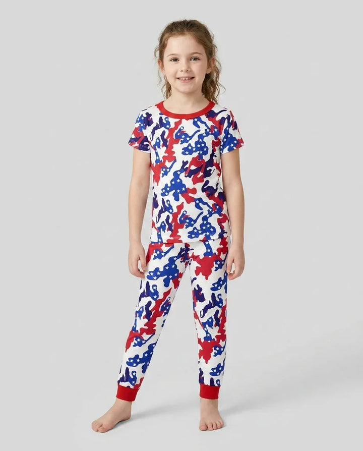Zweiteiliges, kurzärmliges Pyjama-Set mit Marienkäfern
