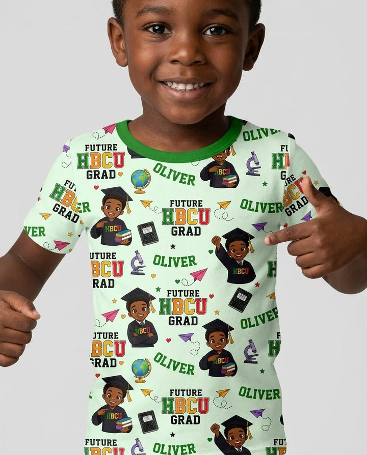 Zweiteiliges, kurzärmliges Pyjama-Set mit Marienkäfern
