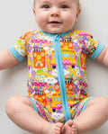 Retro Happy Classroom Bamboo Shorty Zippy