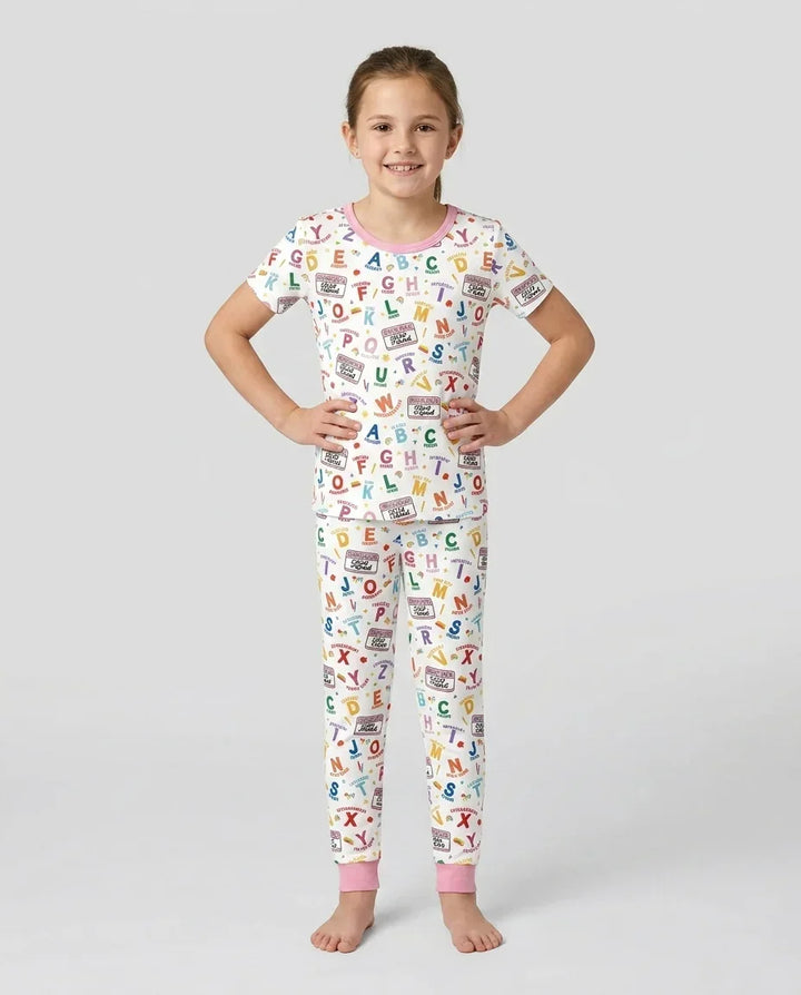 Zweiteiliges, kurzärmliges Pyjama-Set mit Marienkäfern