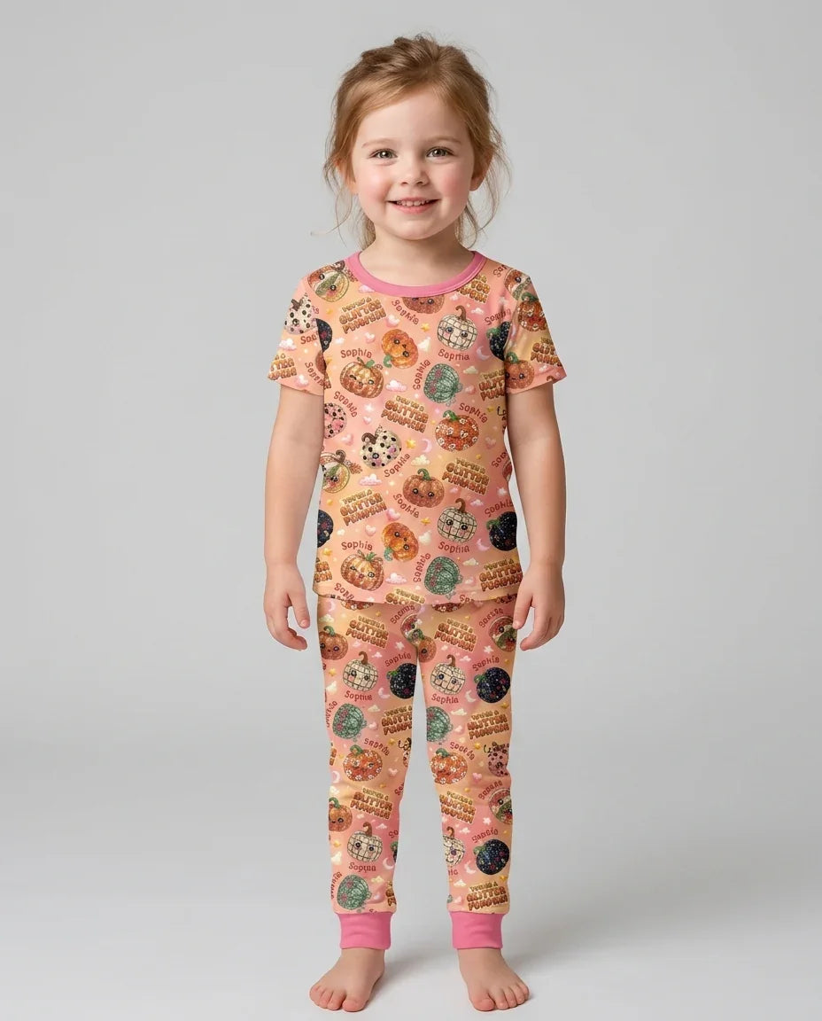 Zweiteiliges, kurzärmliges Pyjama-Set mit Marienkäfern