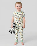 Safari Animals Bamboo Two Piece Short Sleeve Pajama Set