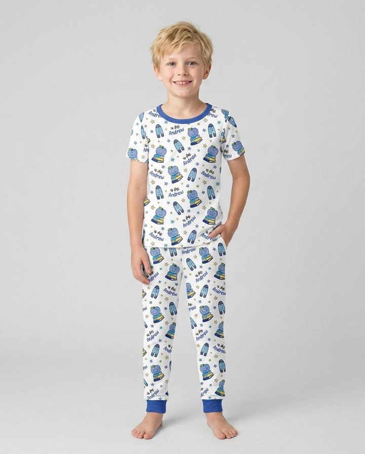 Zweiteiliges, kurzärmliges Pyjama-Set mit Marienkäfern