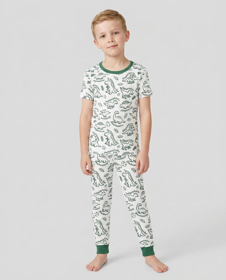 Zweiteiliges, kurzärmliges Pyjama-Set mit Marienkäfern