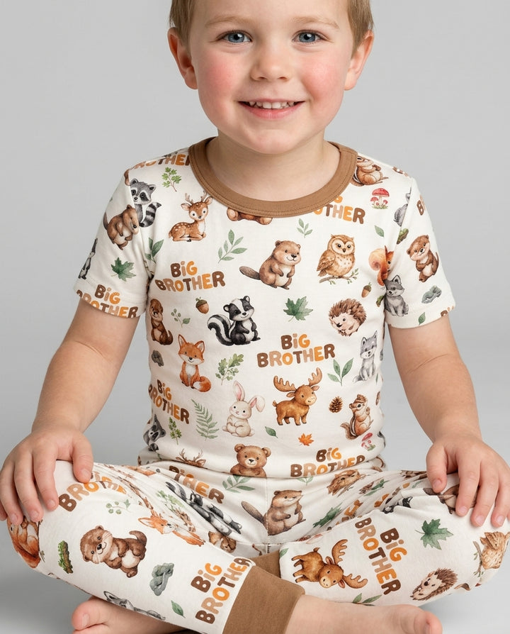 Zweiteiliges, kurzärmliges Pyjama-Set mit Marienkäfern