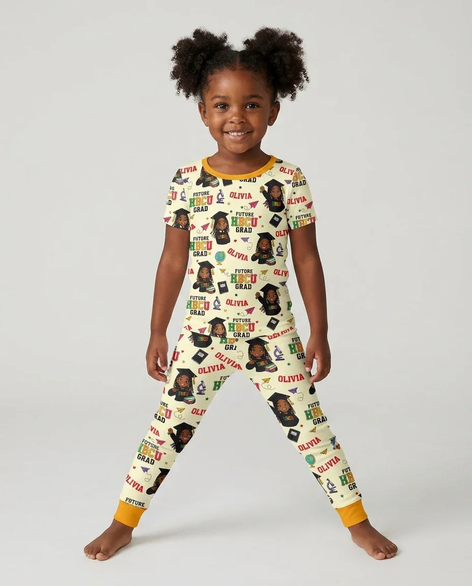 Zweiteiliges, kurzärmliges Pyjama-Set mit Marienkäfern