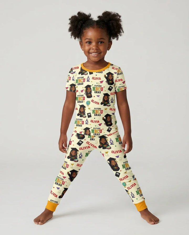 Zweiteiliges, kurzärmliges Pyjama-Set mit Marienkäfern