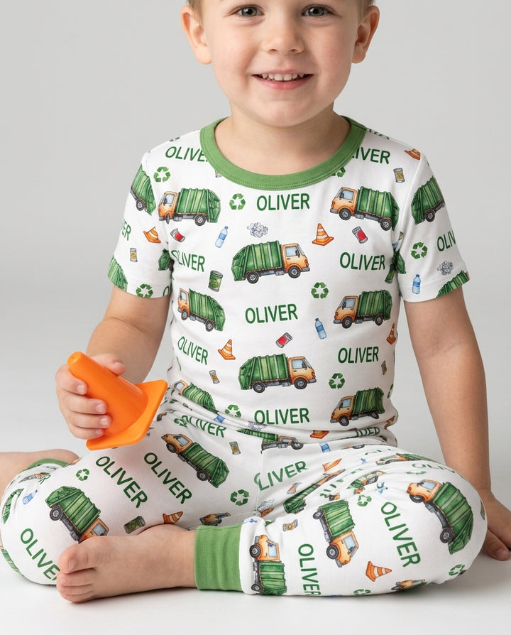 Zweiteiliges, kurzärmliges Pyjama-Set mit Marienkäfern