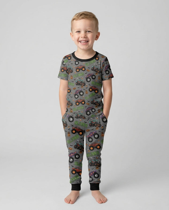 Zweiteiliges, kurzärmliges Pyjama-Set mit Marienkäfern