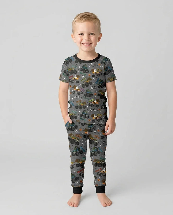 Zweiteiliges, kurzärmliges Pyjama-Set mit Marienkäfern