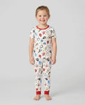 Zweiteiliges, kurzärmliges Pyjama-Set mit Marienkäfern