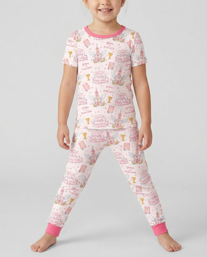 Zweiteiliges, kurzärmliges Pyjama-Set mit Marienkäfern