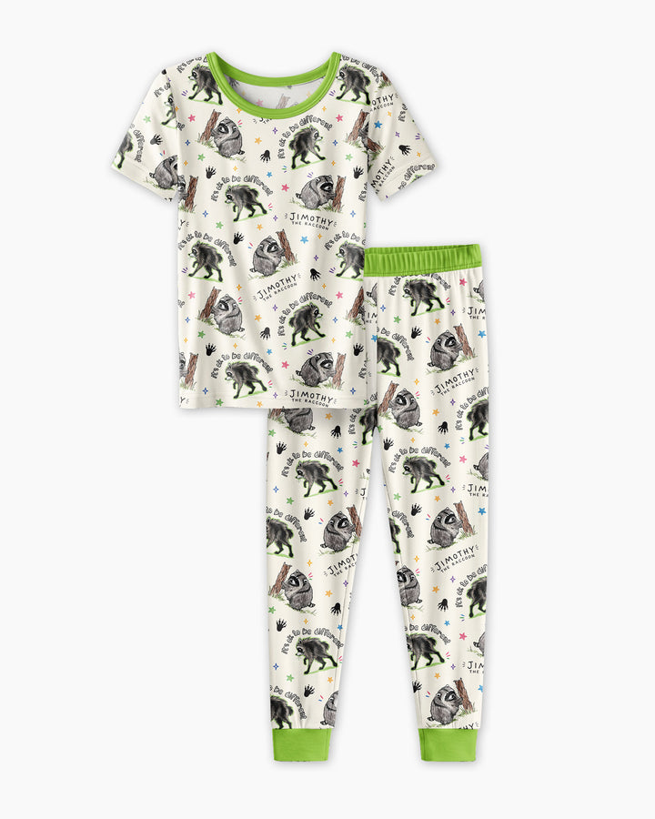 It's Okay to be Jimothy Bamboo Two Piece Short Sleeve Pajama Set