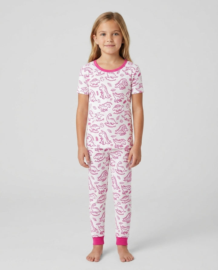 Zweiteiliges, kurzärmliges Pyjama-Set mit Marienkäfern