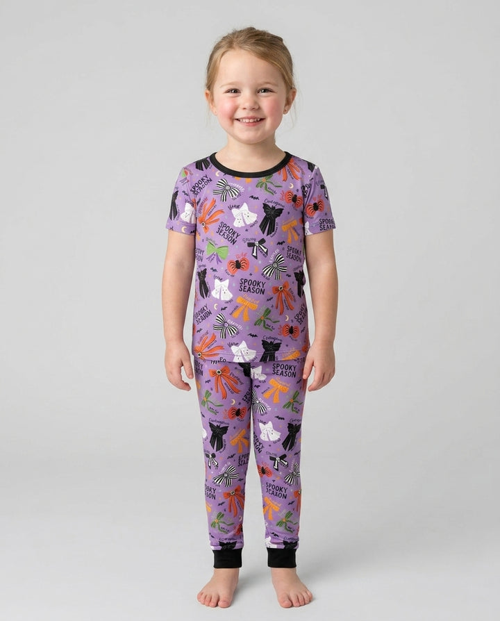 Zweiteiliges, kurzärmliges Pyjama-Set mit Marienkäfern