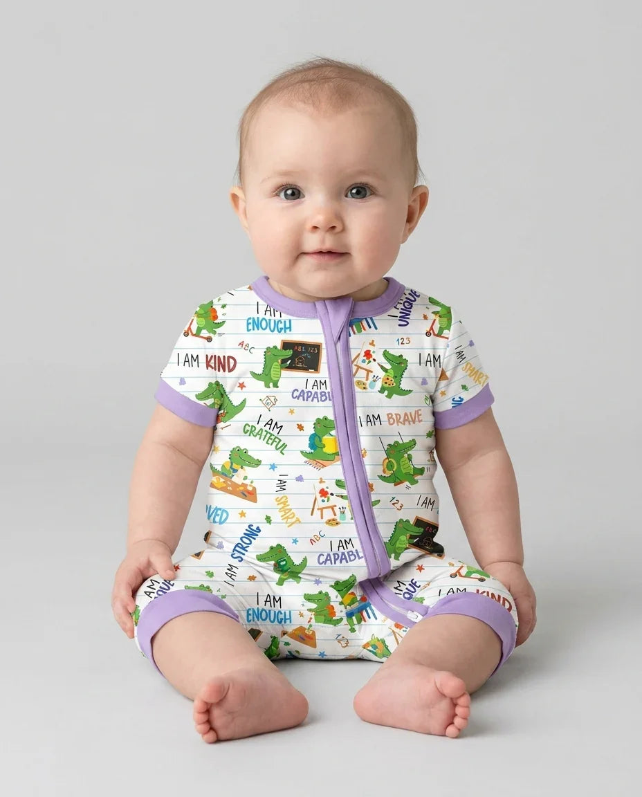 Brave Gator Days Bamboo Shorty Zippy