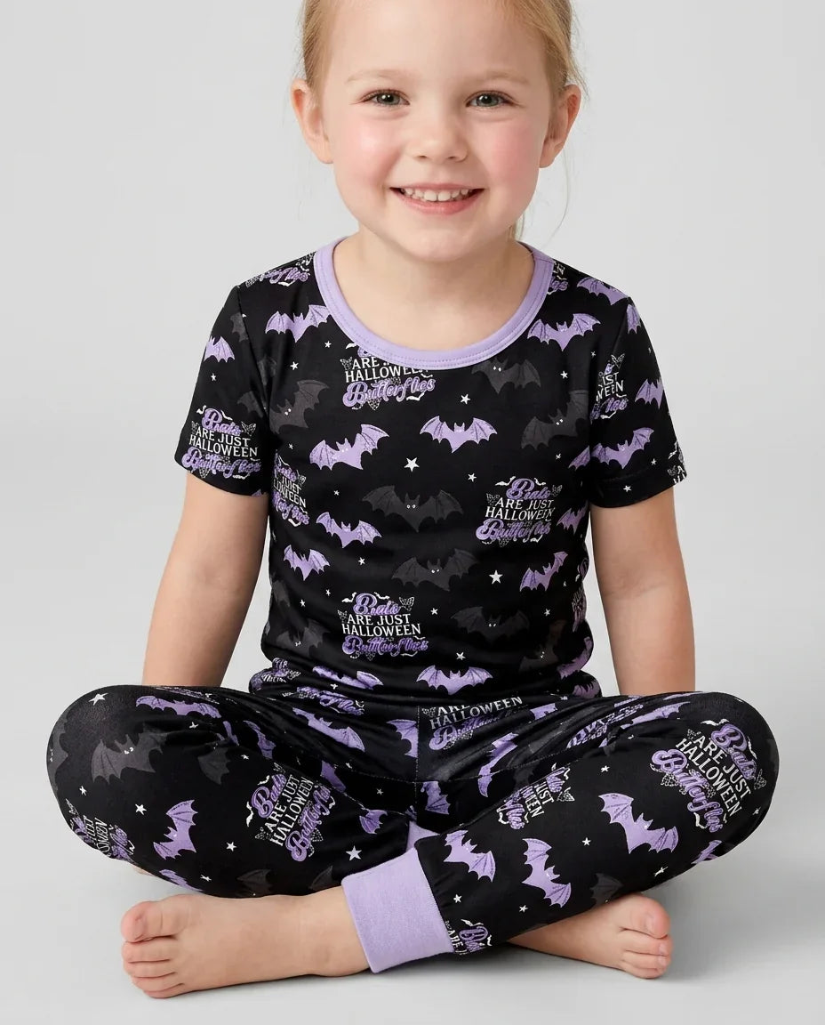 Zweiteiliges, kurzärmliges Pyjama-Set mit Marienkäfern
