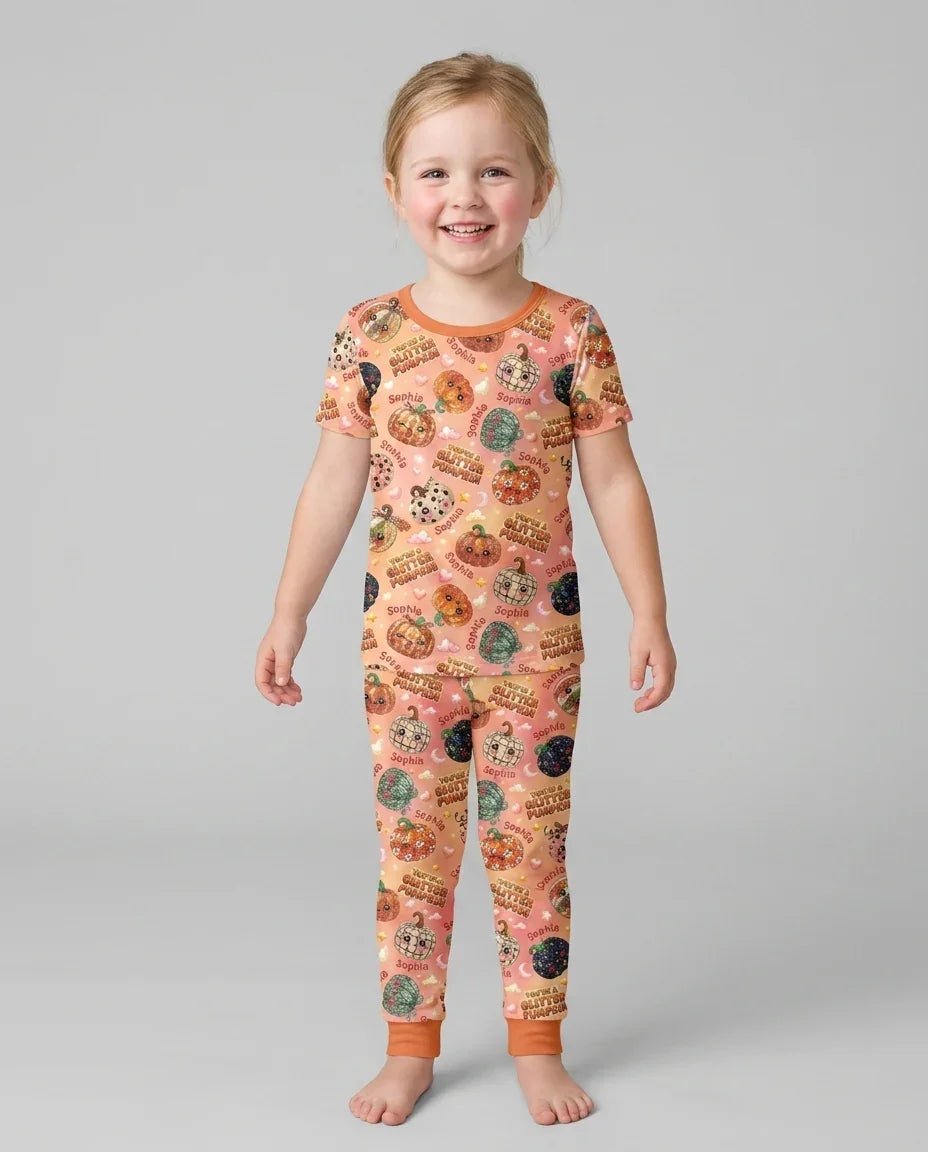 Zweiteiliges, kurzärmliges Pyjama-Set mit Marienkäfern