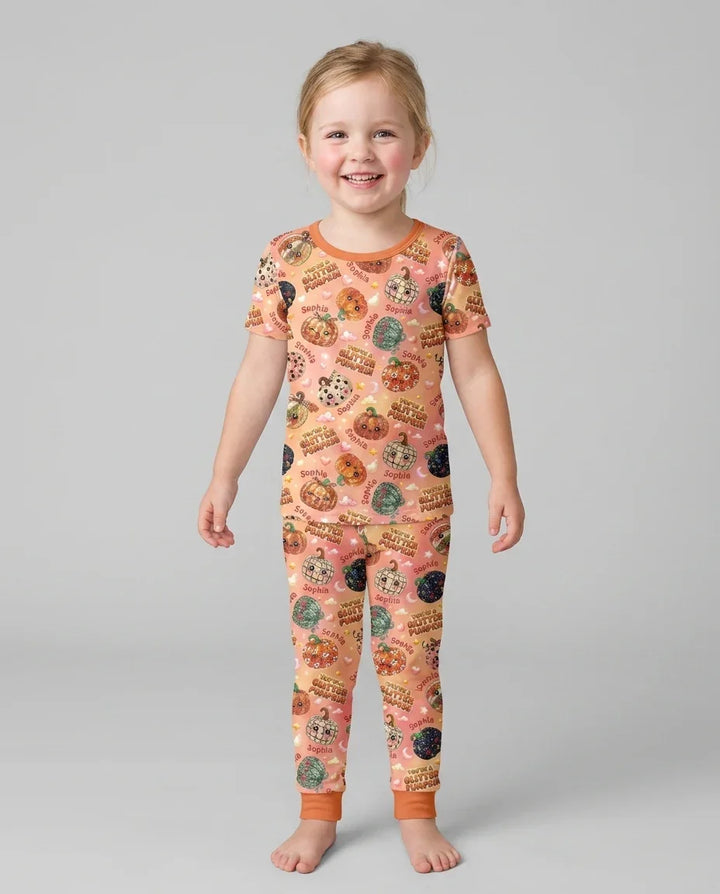Zweiteiliges, kurzärmliges Pyjama-Set mit Marienkäfern