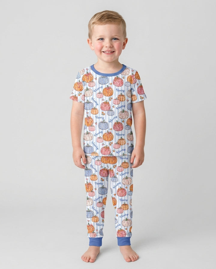 Zweiteiliges, kurzärmliges Pyjama-Set mit Marienkäfern