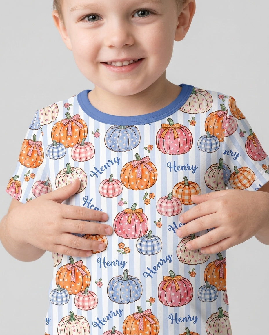 Zweiteiliges, kurzärmliges Pyjama-Set mit Marienkäfern