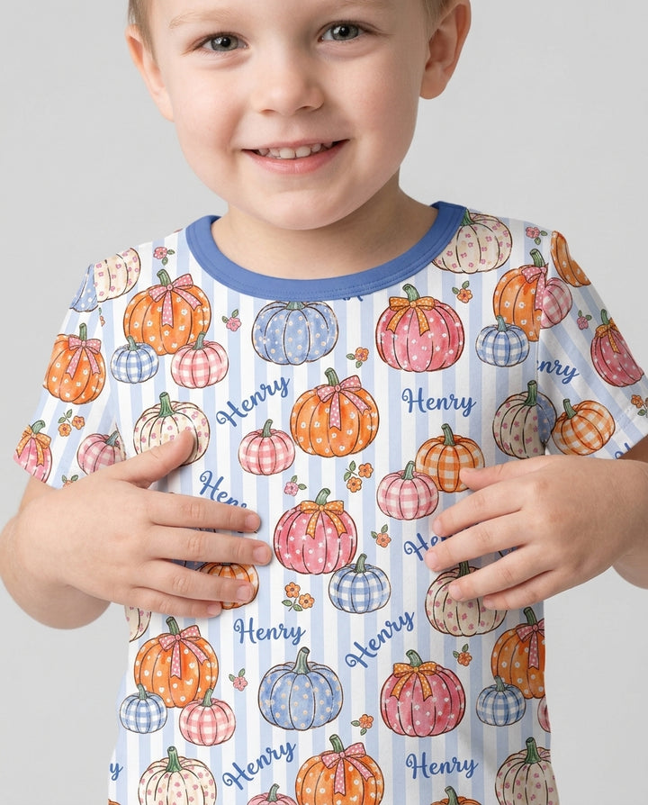 Zweiteiliges, kurzärmliges Pyjama-Set mit Marienkäfern