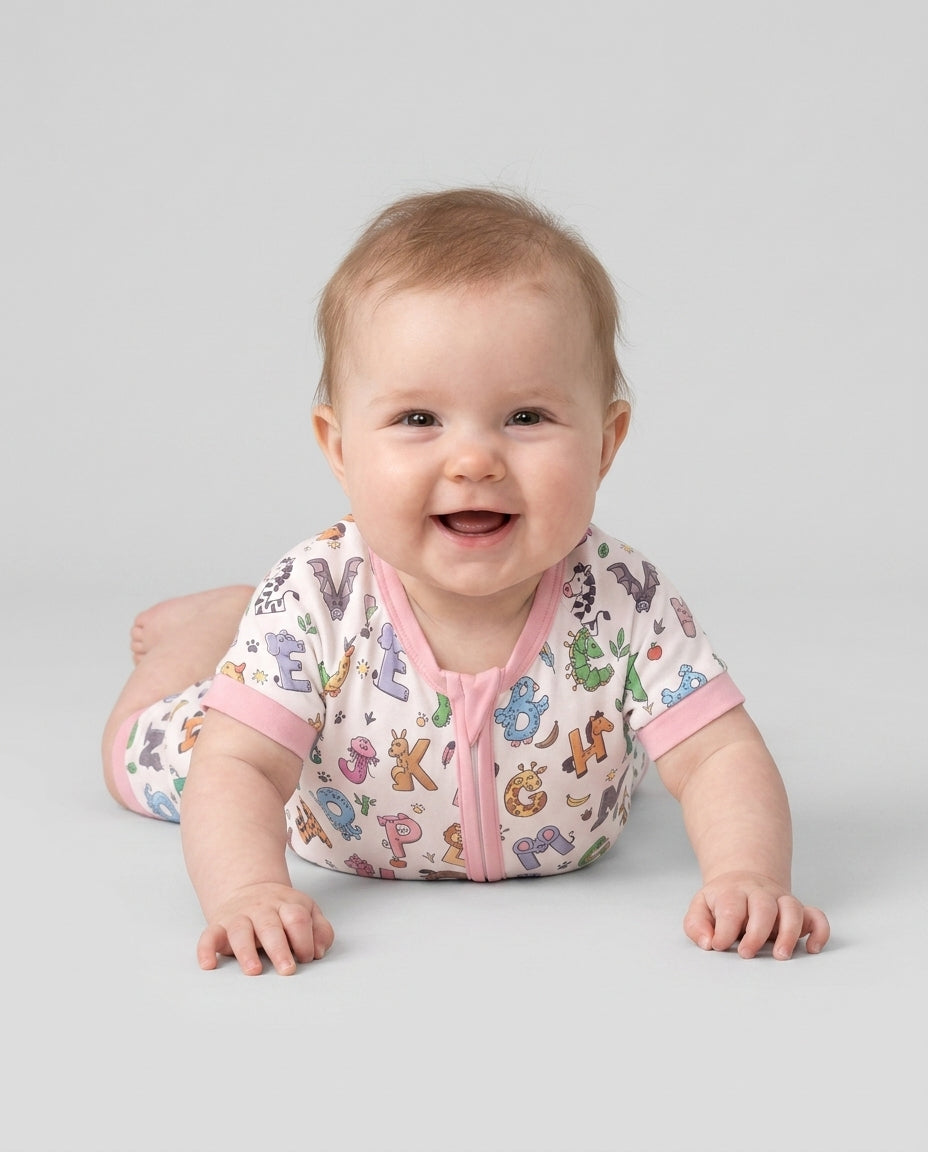 Animals Alphabet Bamboo Shorty Zippy